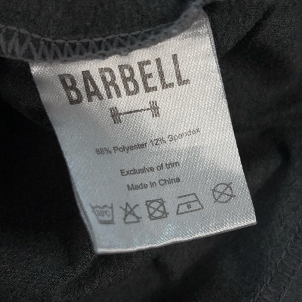 Barbell Apparel Polo Men's 2XL Gray Stretch Gym Workout Training Shirt *STAINS* - Picture 13 of 15